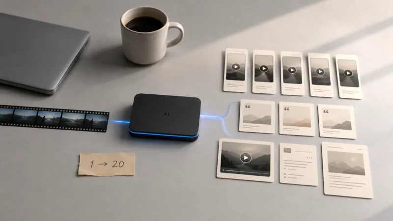 The Best AI Side Hustle Right Now Might Be Turning Long Videos into Short-Form Content Packages